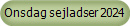 Onsdag sejladser 2024